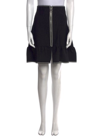 Sandro Ruffle Embellishment Knee-Length Skirt