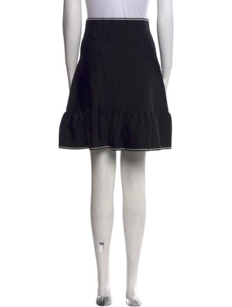 Sandro Ruffle Embellishment Knee-Length Skirt
