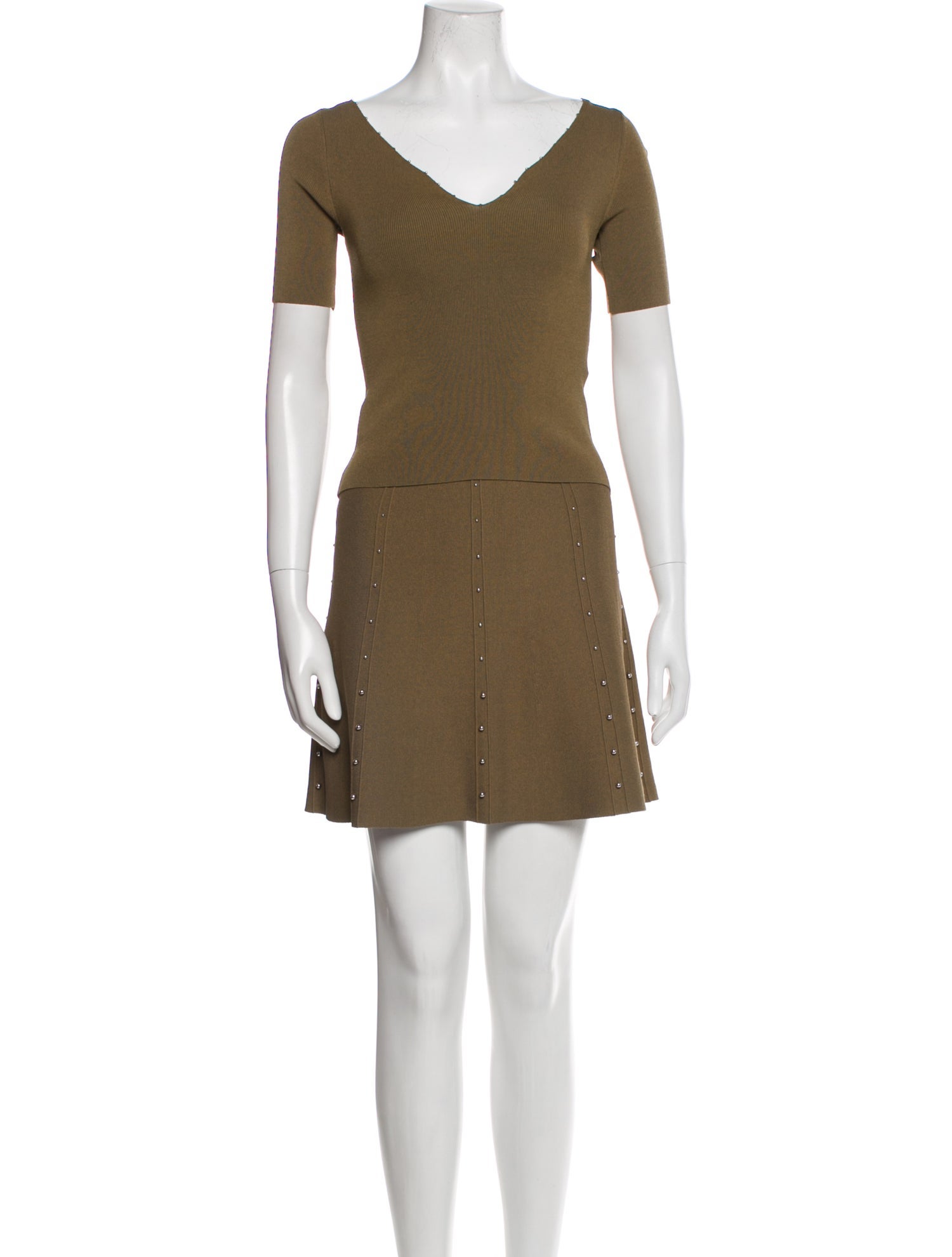 Sandro Beaded Accents Skirt Set