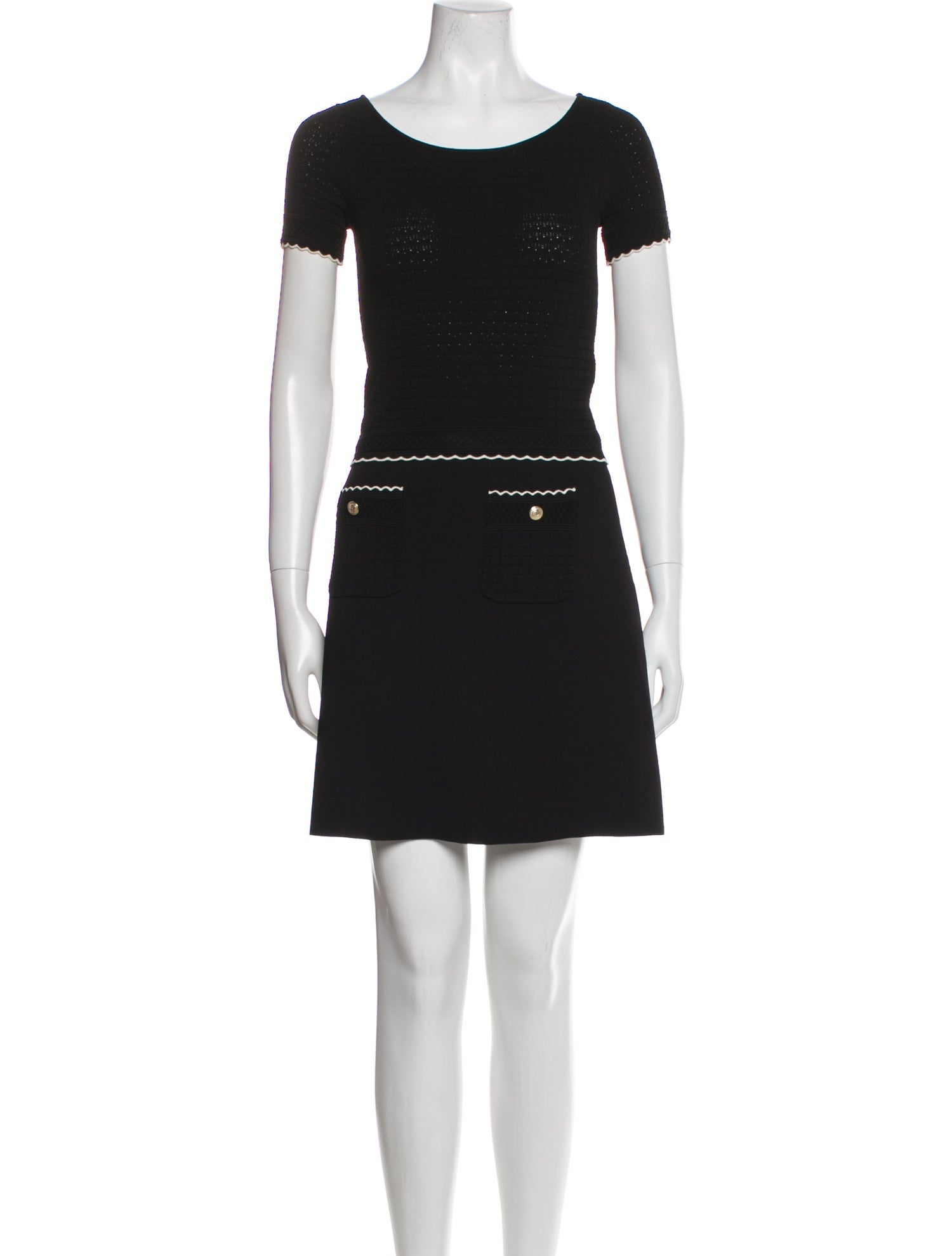 Sandro Scalloped Accent Skirt Set