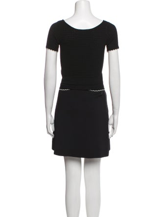 Sandro Scalloped Accent Skirt Set