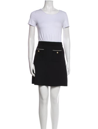 Sandro Scalloped Accent Skirt Set