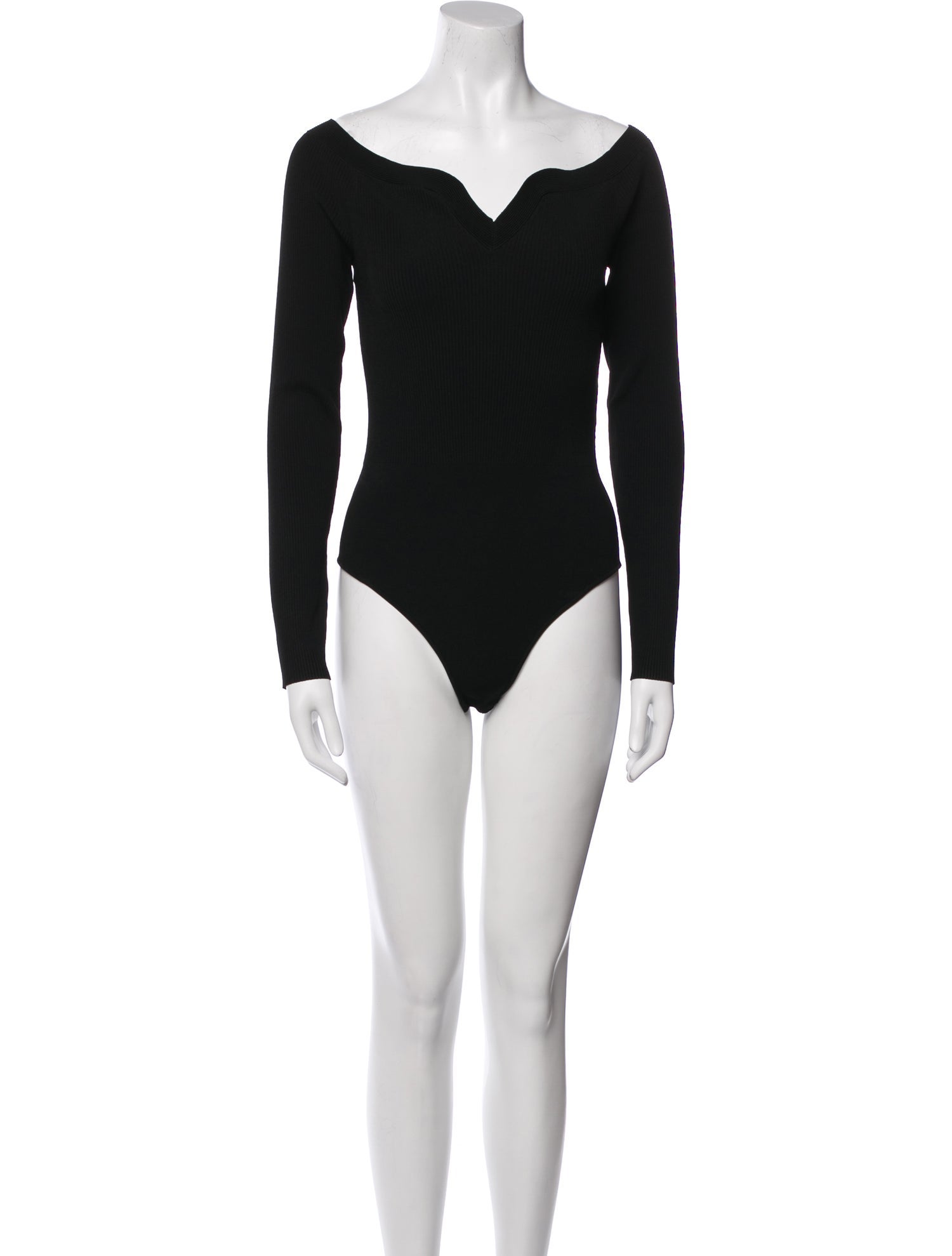 Sandro V-Neck Long Sleeve Bodysuit
