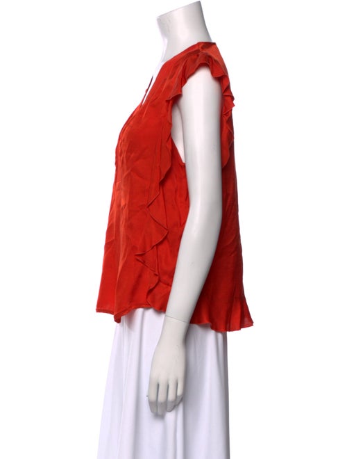 Sandro V-Neck Sleeveless Blouse