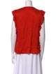 Sandro V-Neck Sleeveless Blouse