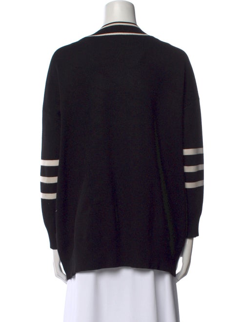 Sandro Striped V-Neck Sweater