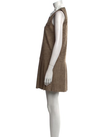 Sandro Plaid Print Mini Dress