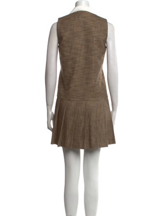 Sandro Plaid Print Mini Dress