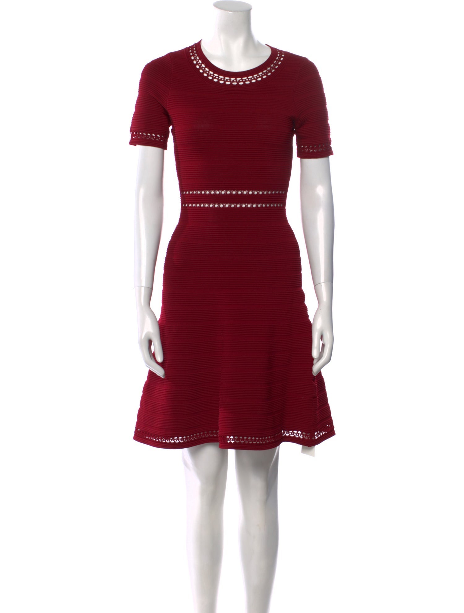 Sandro Crew Neck Mini Dress