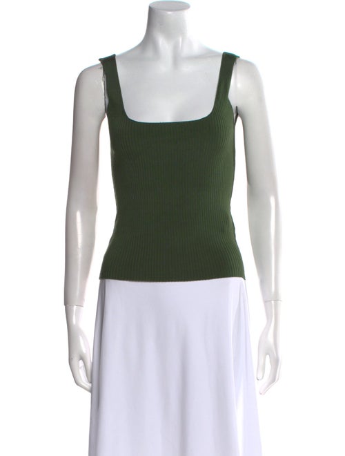 Sandro Square Neckline Sleeveless Top