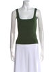 Sandro Square Neckline Sleeveless Top