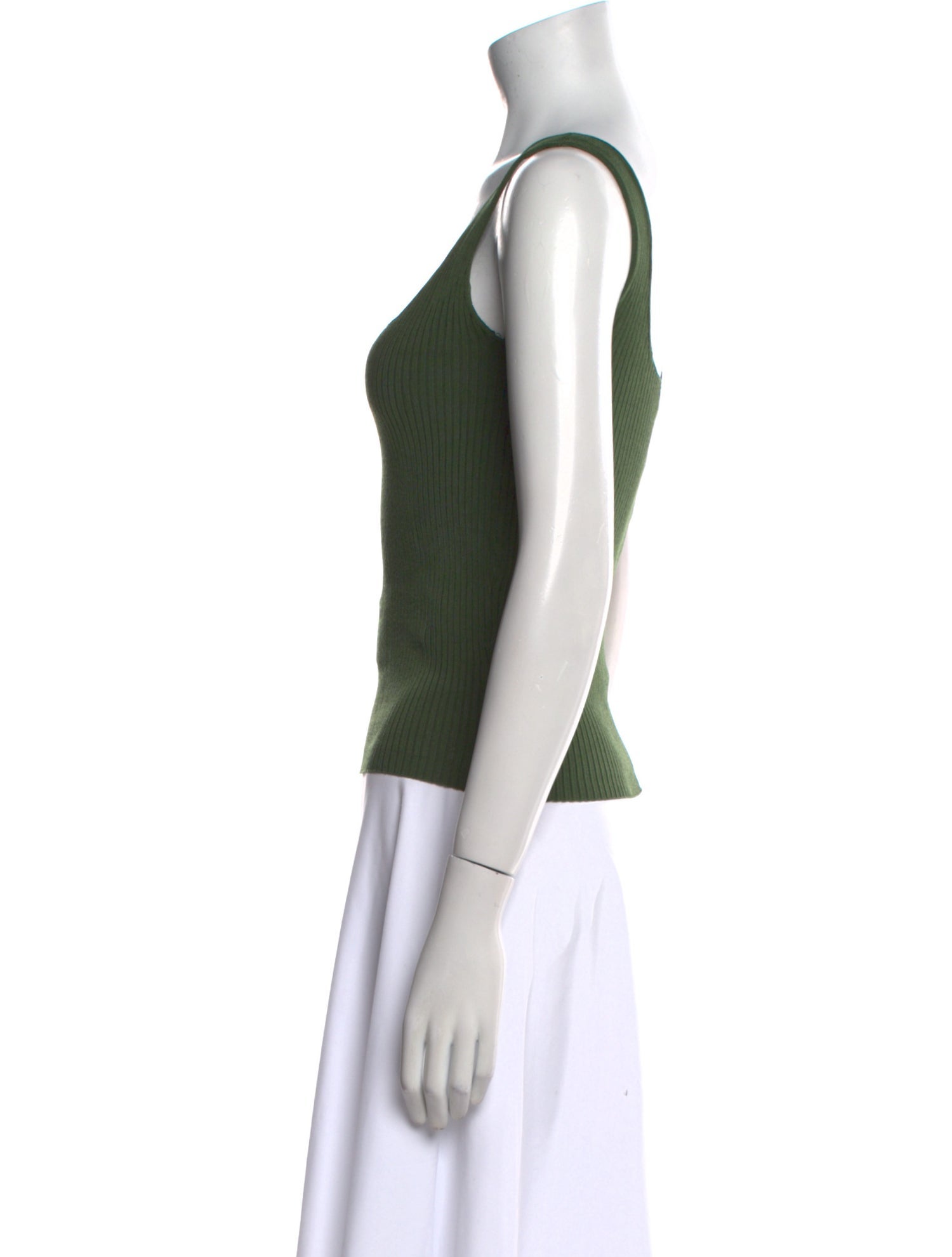 Sandro Square Neckline Sleeveless Top