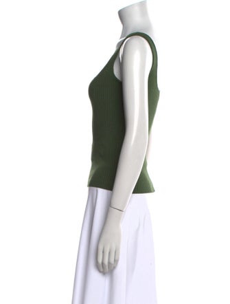 Sandro Square Neckline Sleeveless Top