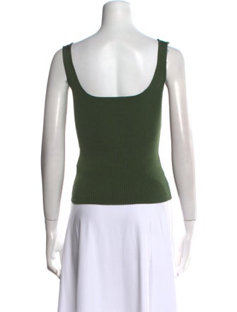 Sandro Square Neckline Sleeveless Top
