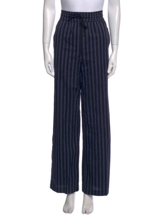Sandro Striped Straight Leg Pants