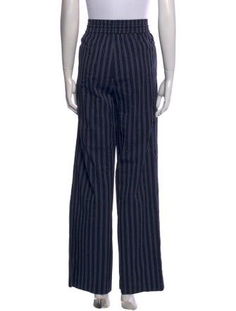 Sandro Striped Straight Leg Pants