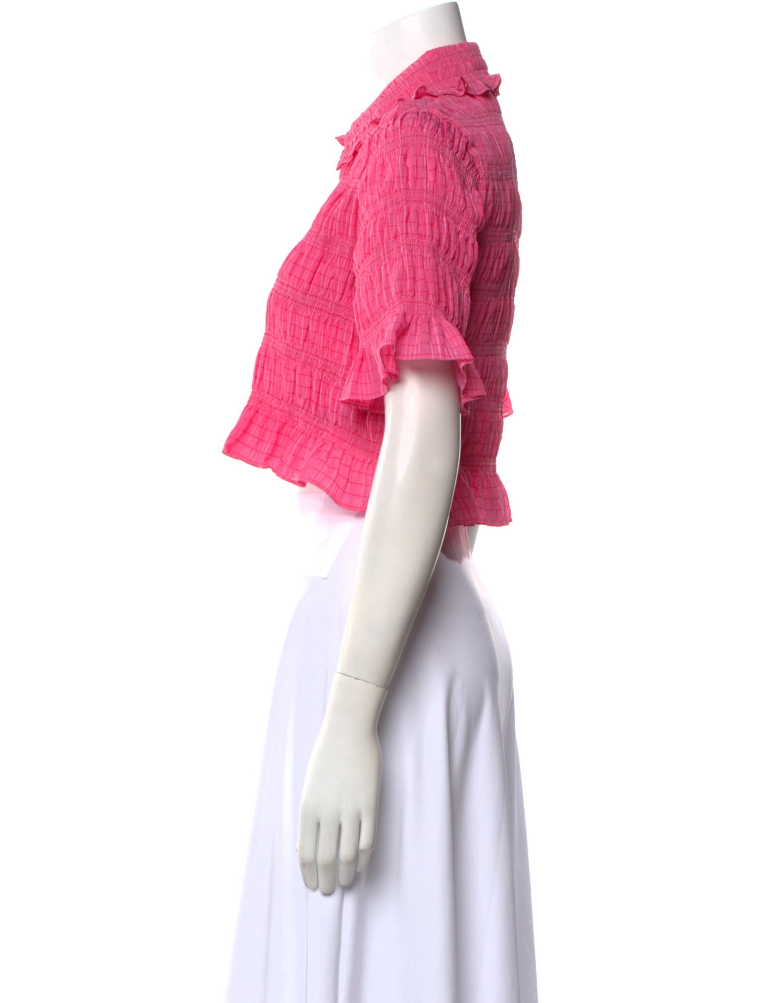 Sandro Short Sleeve Crop Top