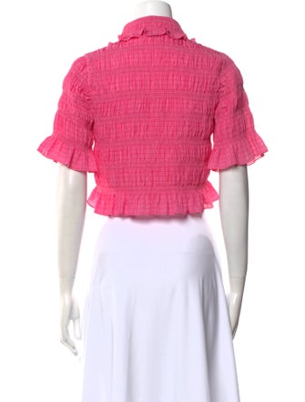 Sandro Short Sleeve Crop Top