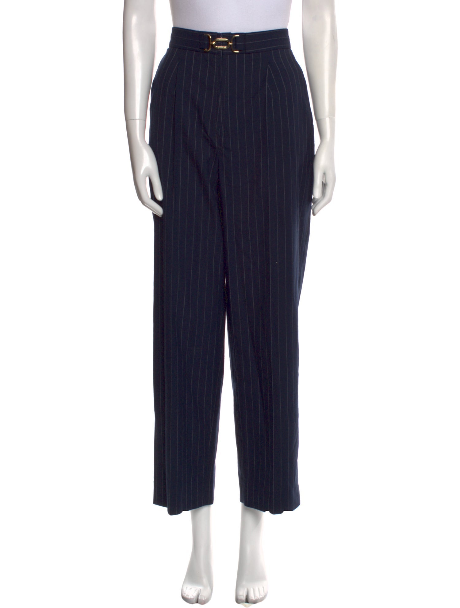 Sandro Striped Straight Leg Pants