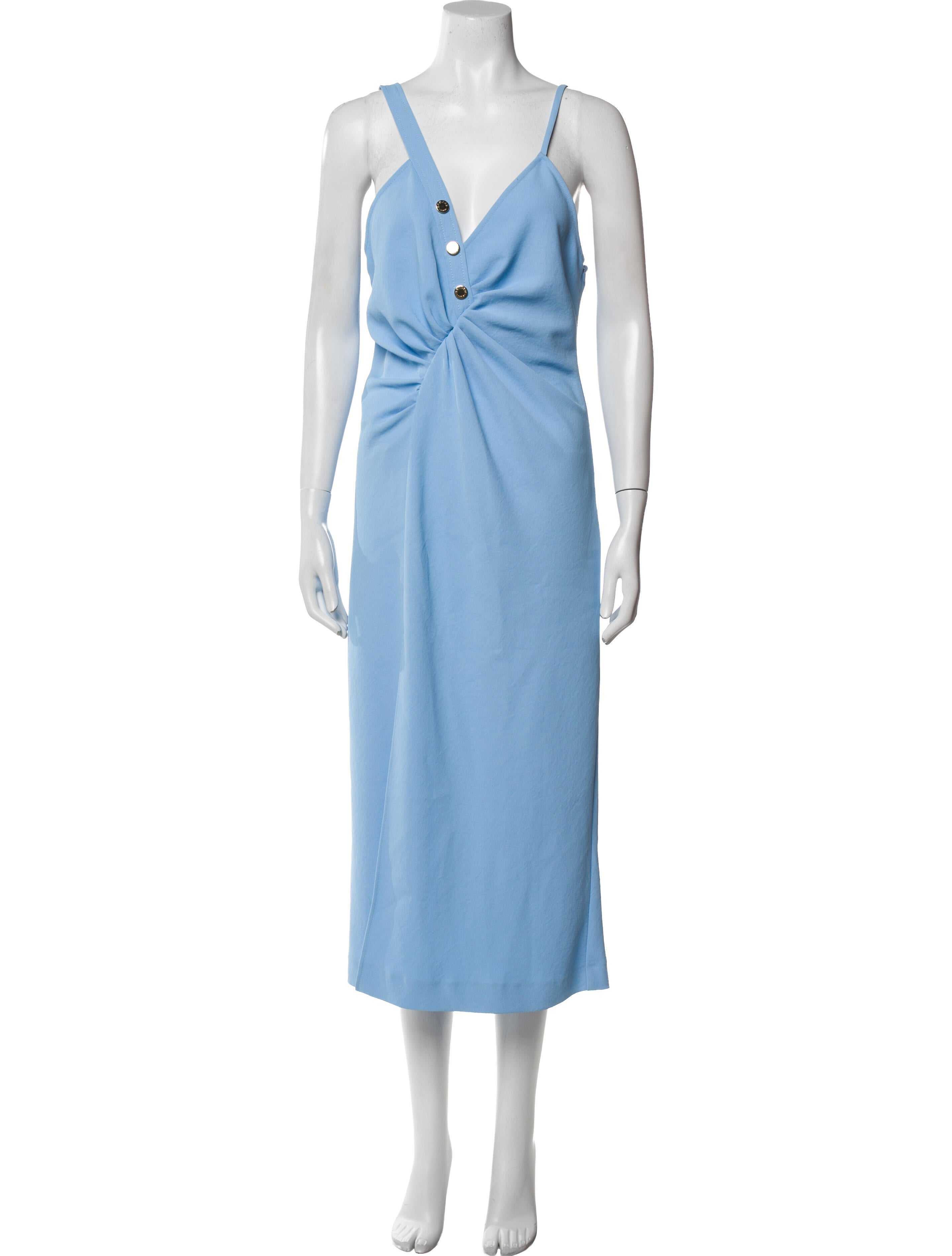 Sandro V-Neck Midi Length Dress