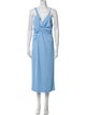 Sandro V-Neck Midi Length Dress