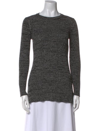 Sandro Crew Neck Long Sleeve Top