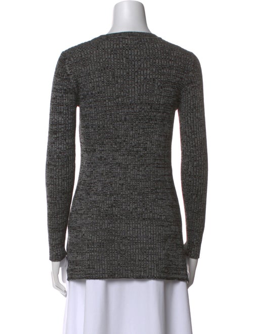Sandro Crew Neck Long Sleeve Top