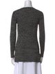Sandro Crew Neck Long Sleeve Top