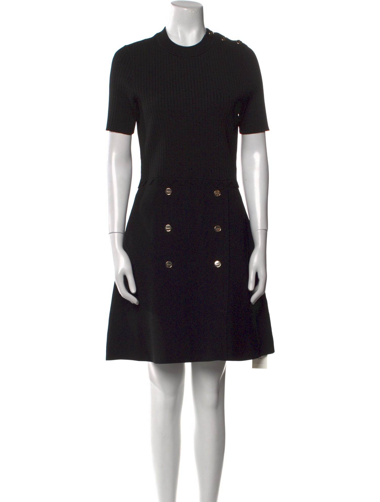 Sandro Crew Neck Knee-Length Dress