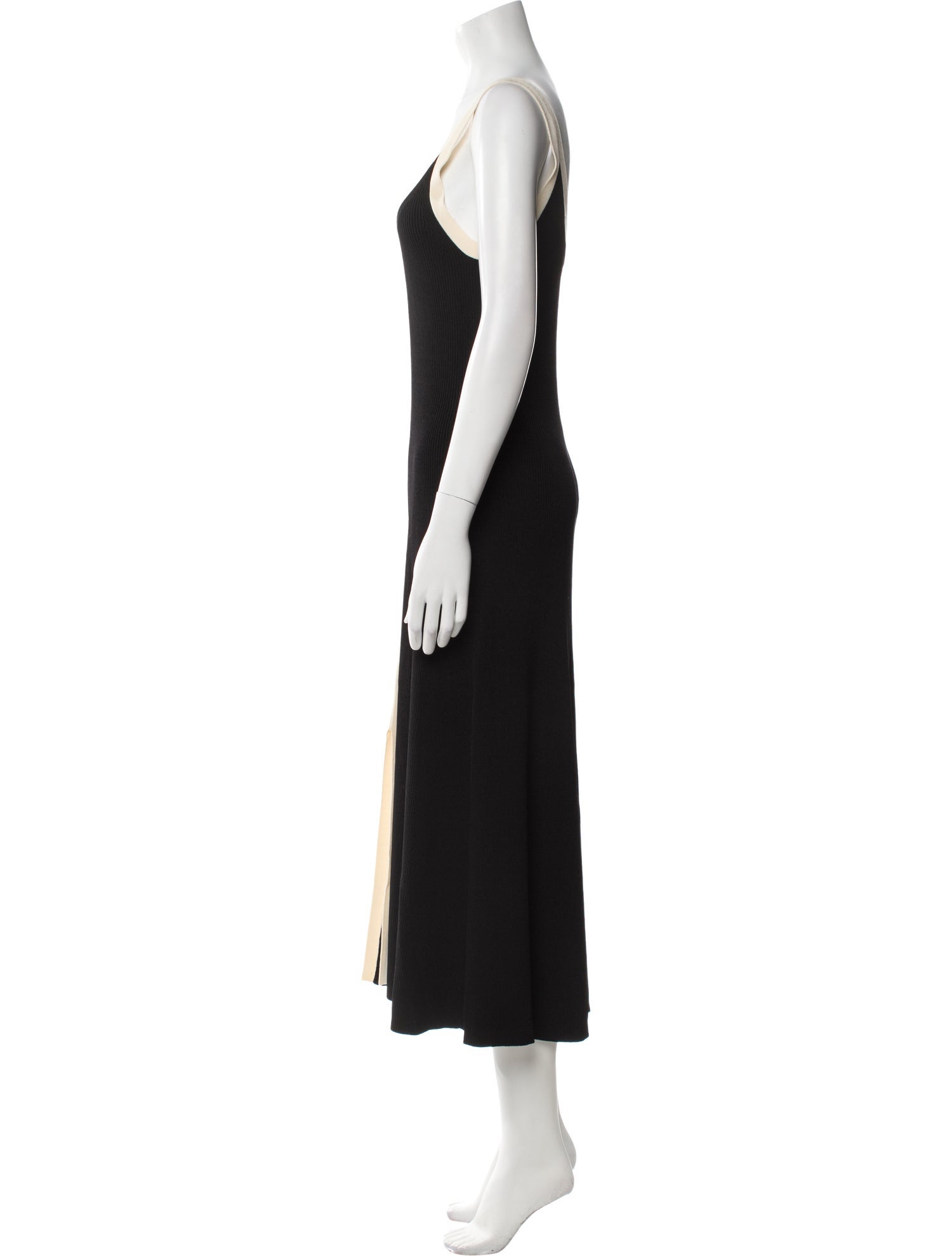 Sandro V-Neck Long Dress