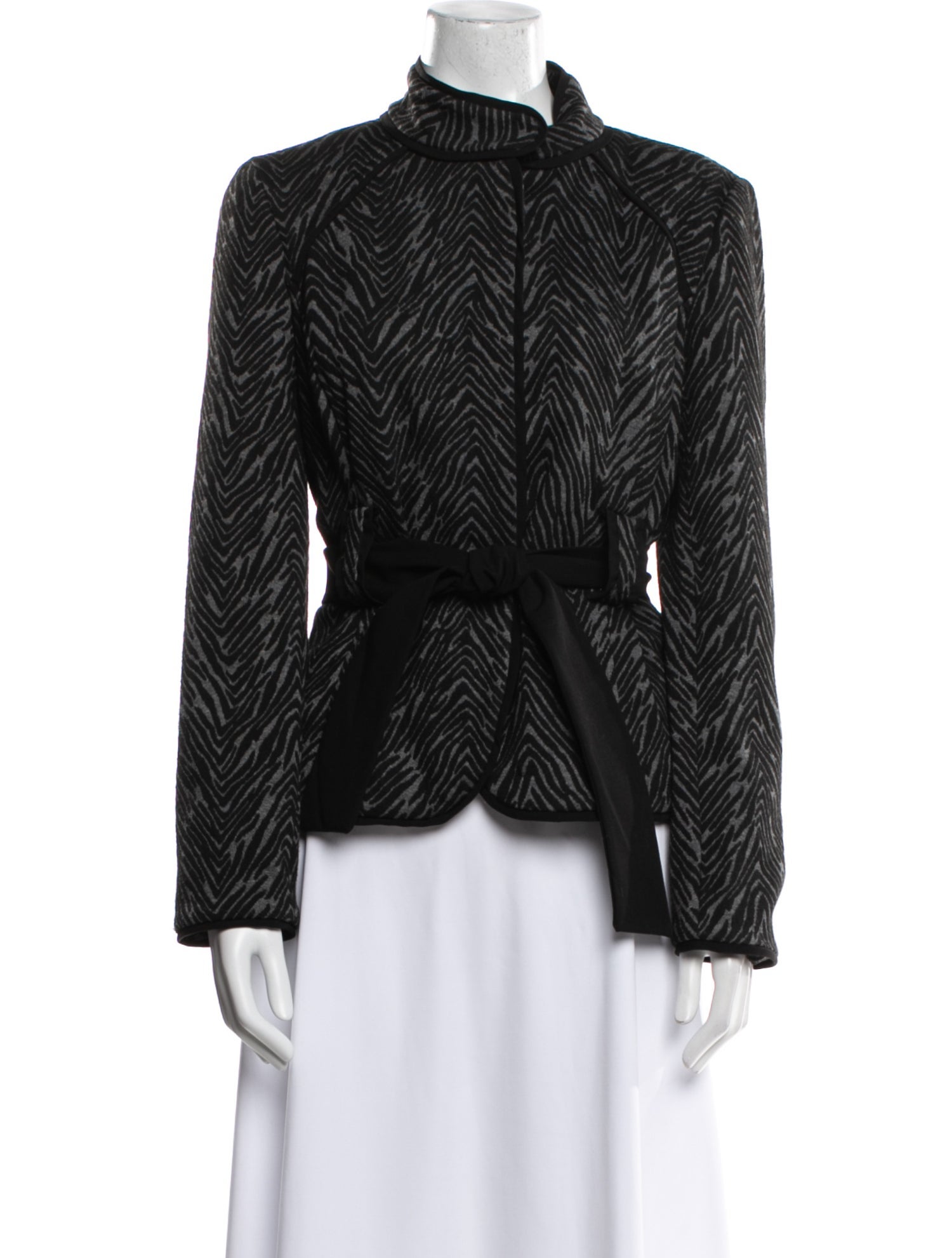 Sandro Tweed Pattern Evening Jacket