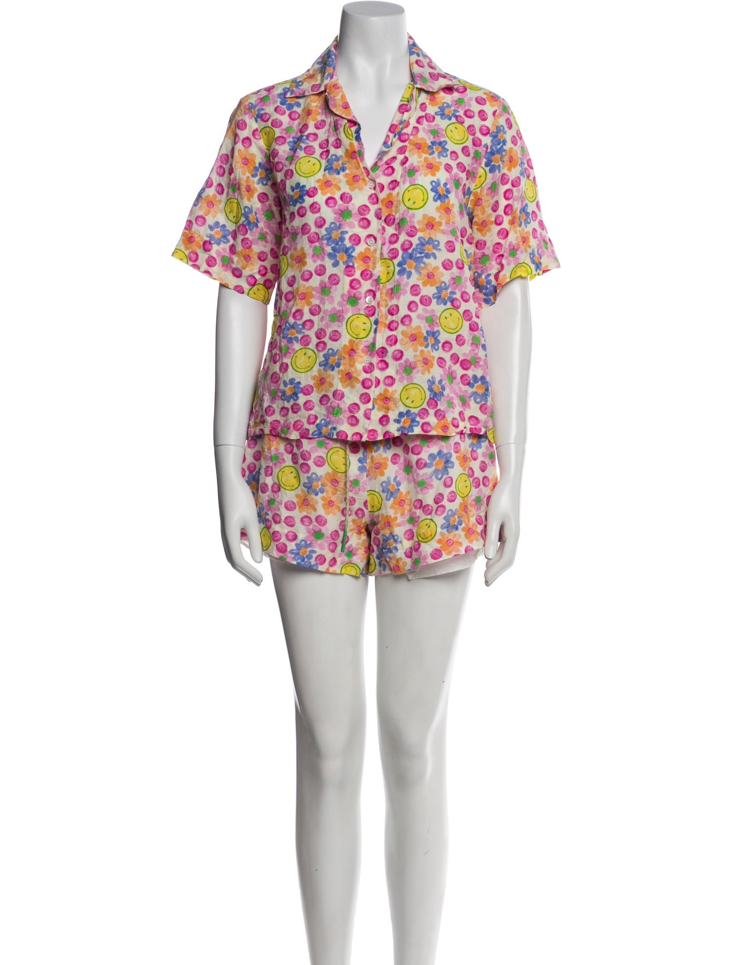 Sandro Linen Printed Short Set