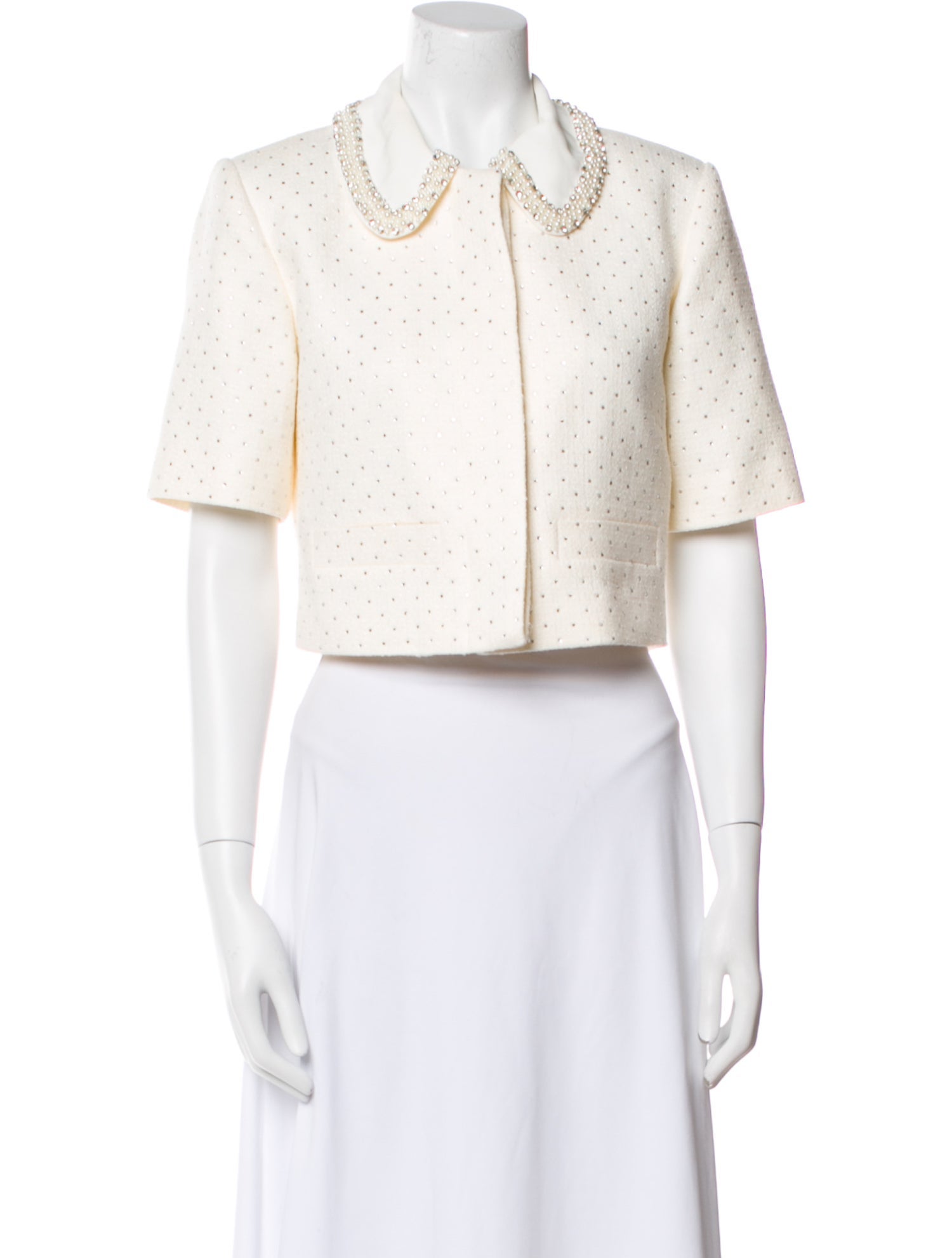 Sandro Polka Dot Print Bolero