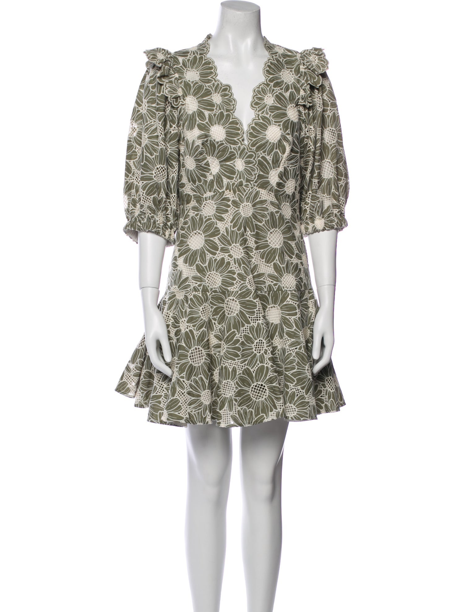 Sandro Floral Print Mini Dress