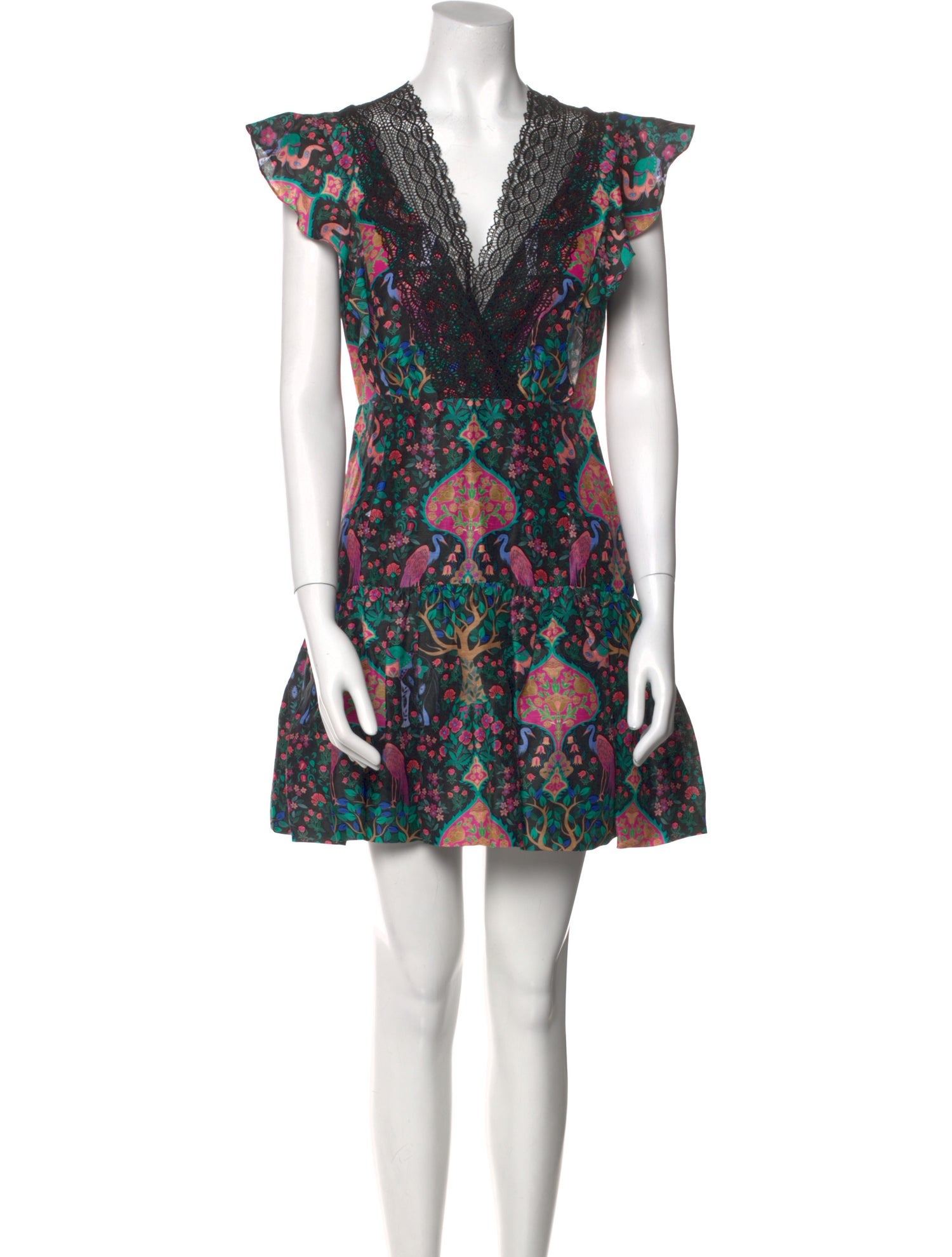 Sandro Floral Print Mini Dress w/ Tags