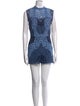 Sandro Lace Pattern Crew Neck Romper