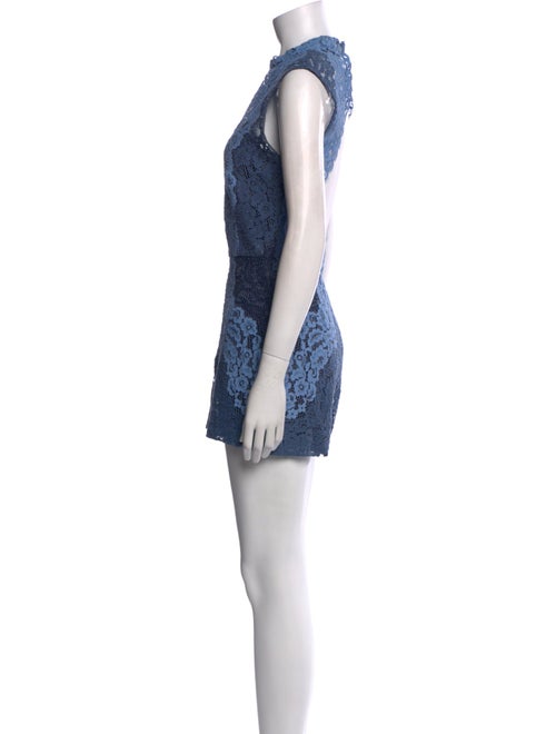 Sandro Lace Pattern Crew Neck Romper