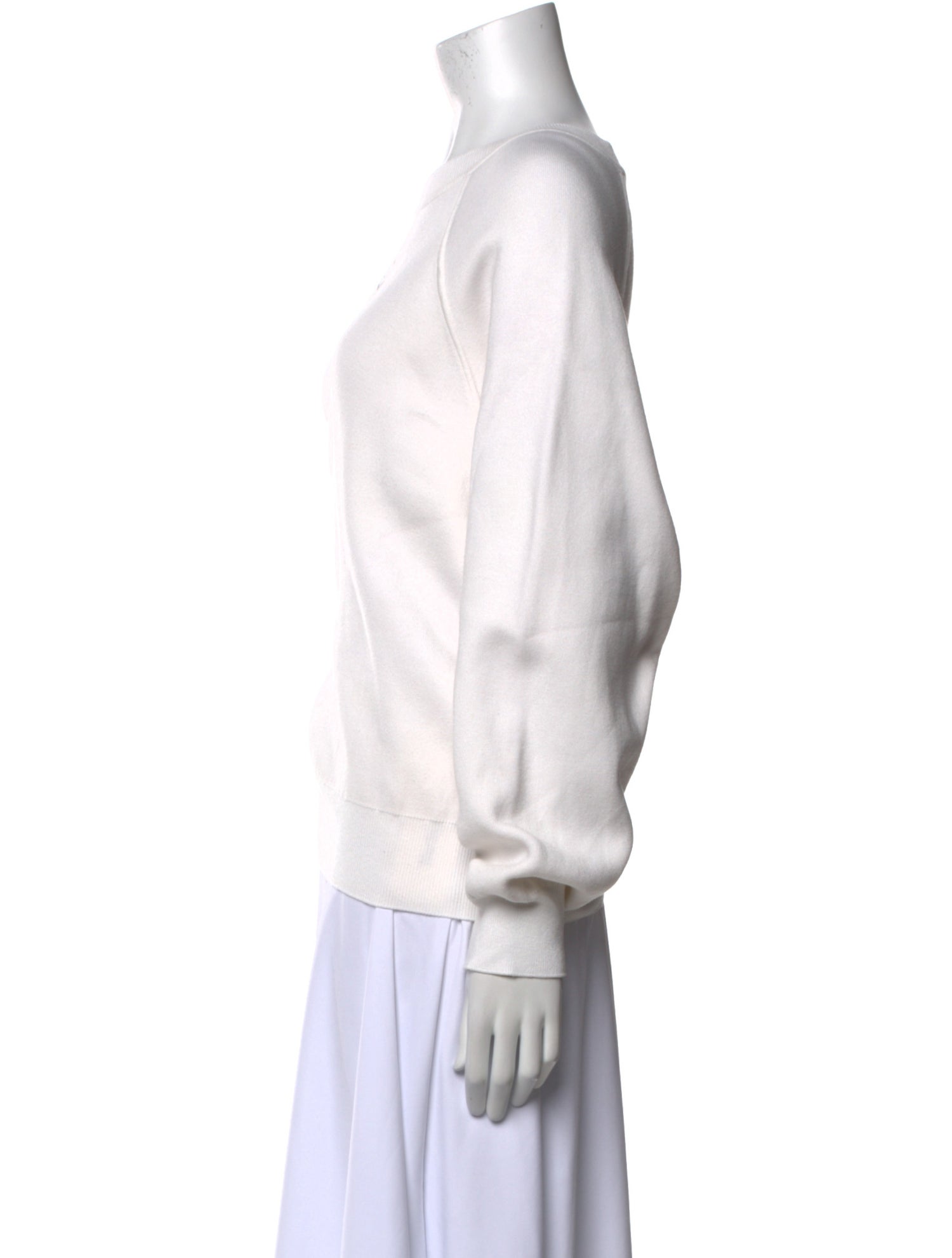 Sandro Scoop Neck Long Sleeve Sweatshirt