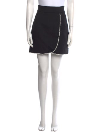Sandro Beaded Accents Mini Skirt