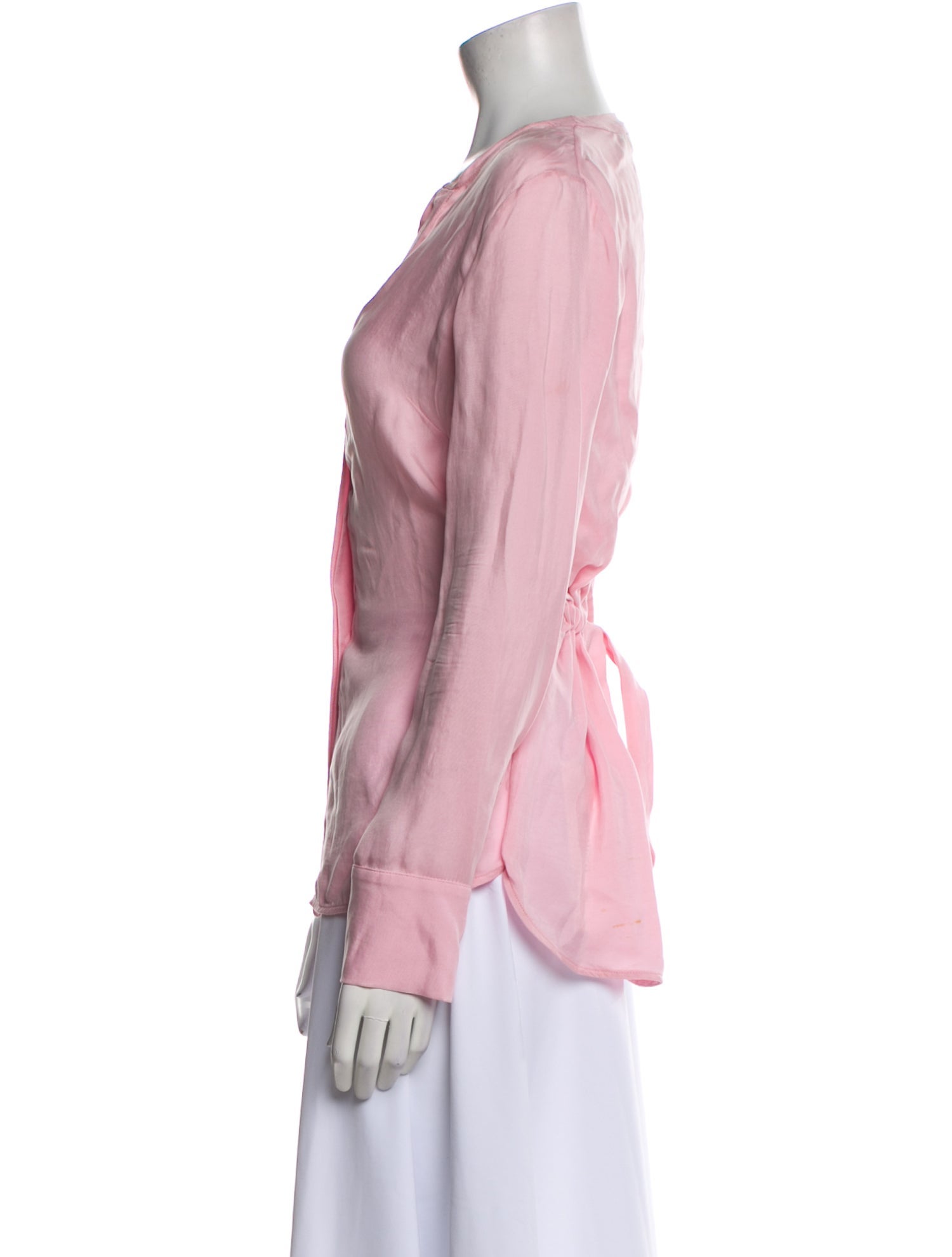 Sandro V-Neck Long Sleeve Blouse