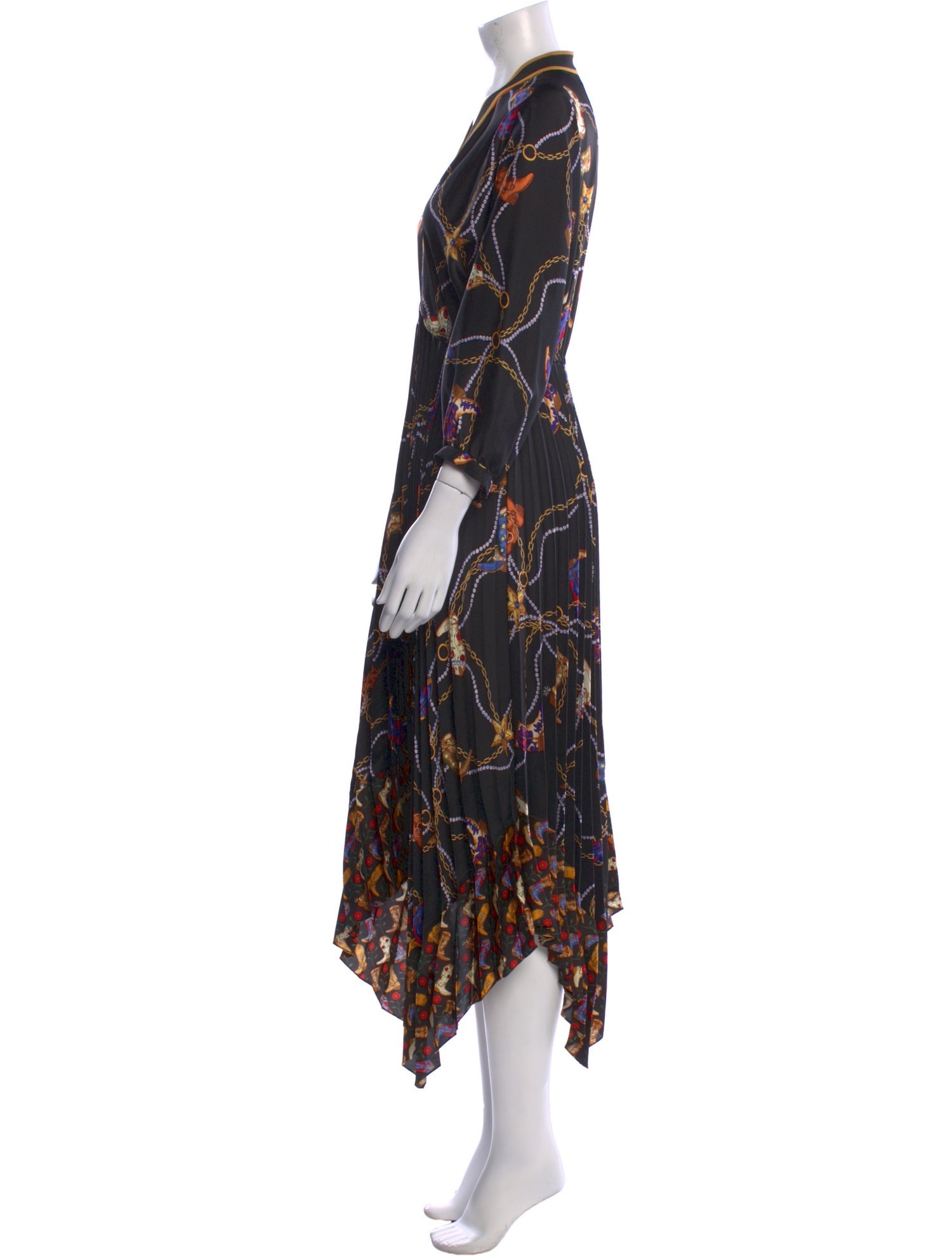 Sandro Satin Long Dress