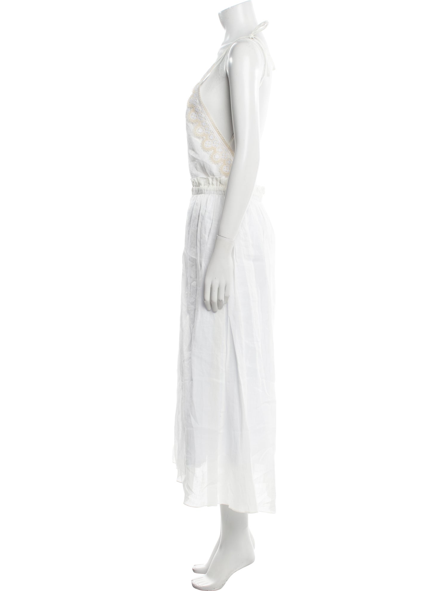 Sandro Scoop Neck Long Dress