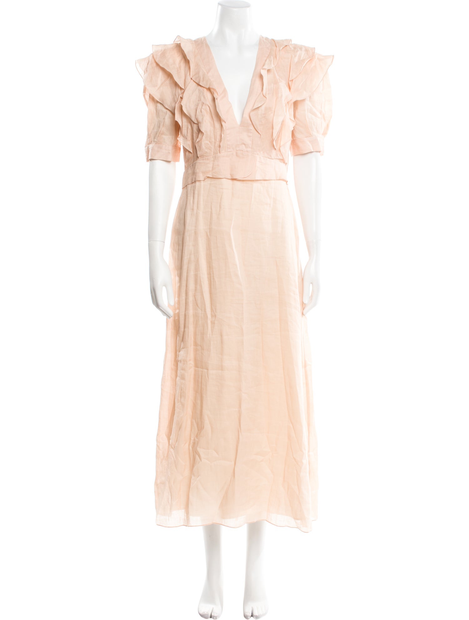 Sandro V-Neck Long Dress w/ Tags