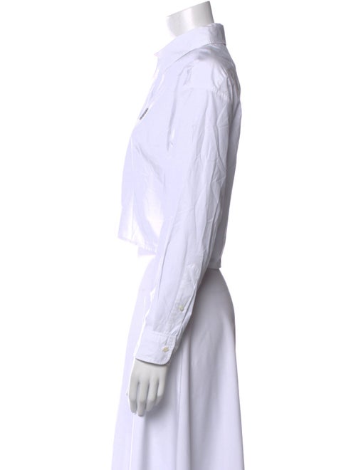 Sandro Long Sleeve Crop Top