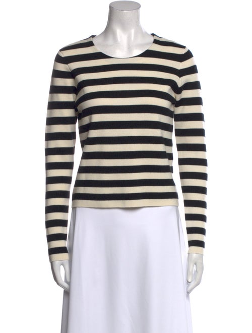 Sandro Striped Crew Neck Top