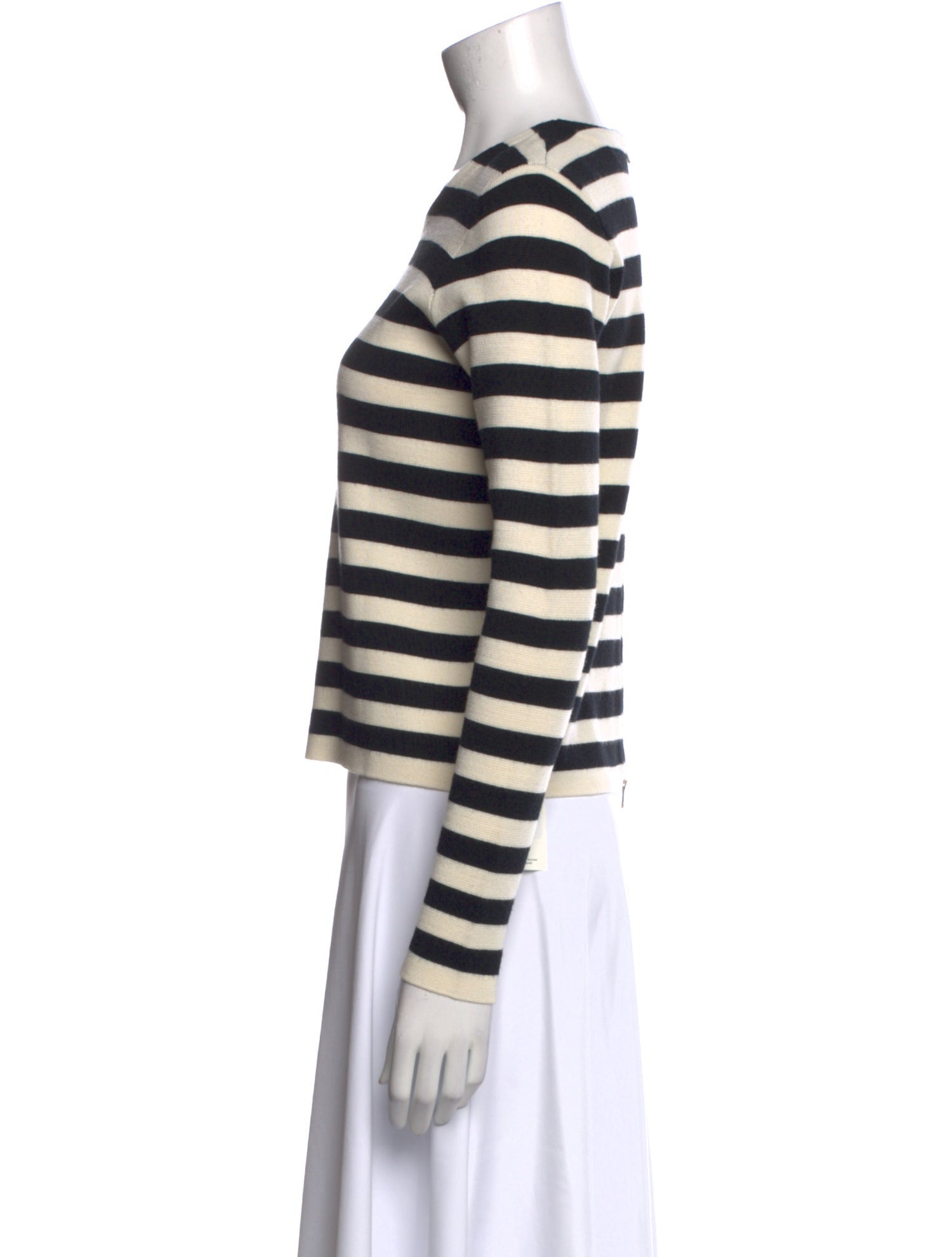 Sandro Striped Crew Neck Top