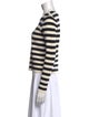 Sandro Striped Crew Neck Top