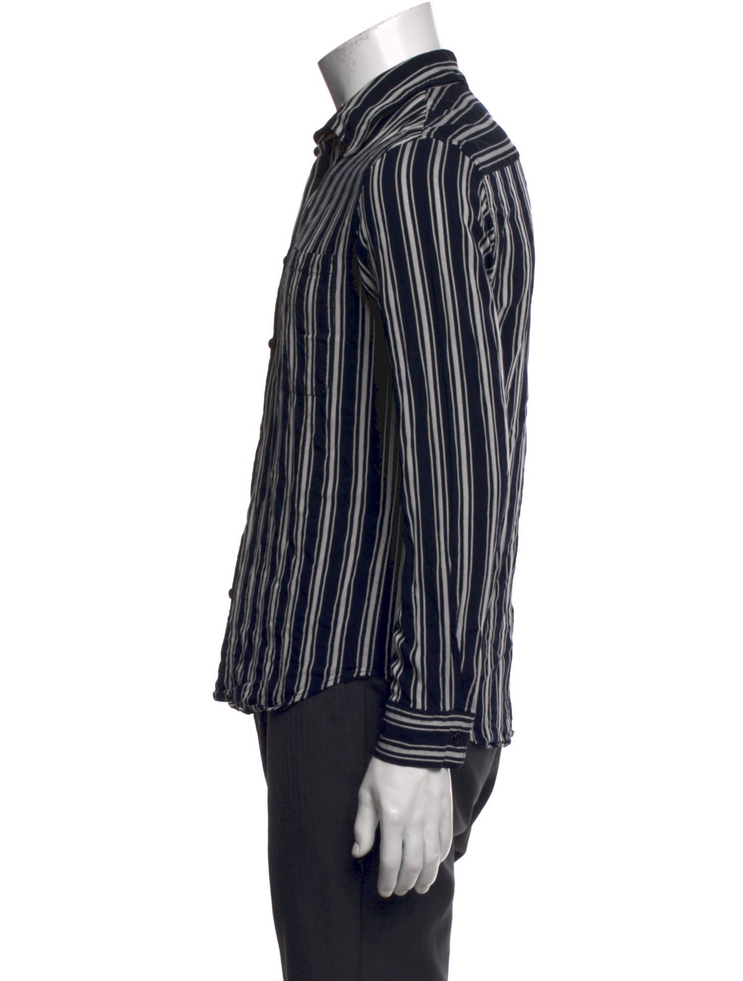 Sandro Striped Long Sleeve Shirt
