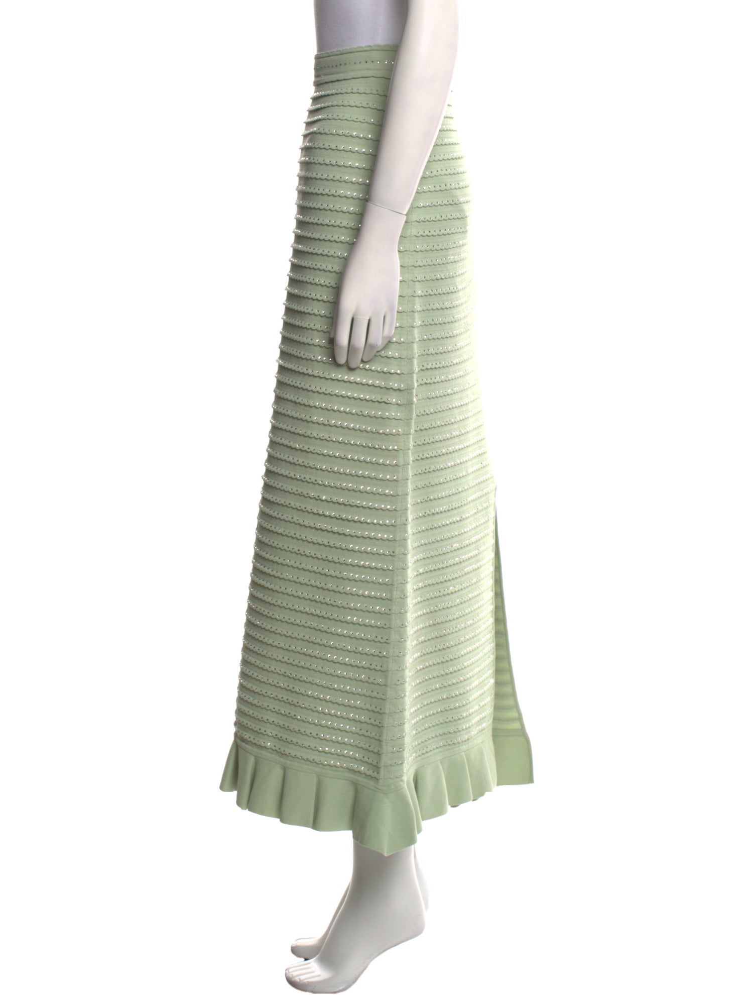 Sandro Crystal Embellishments Midi Length Skirt