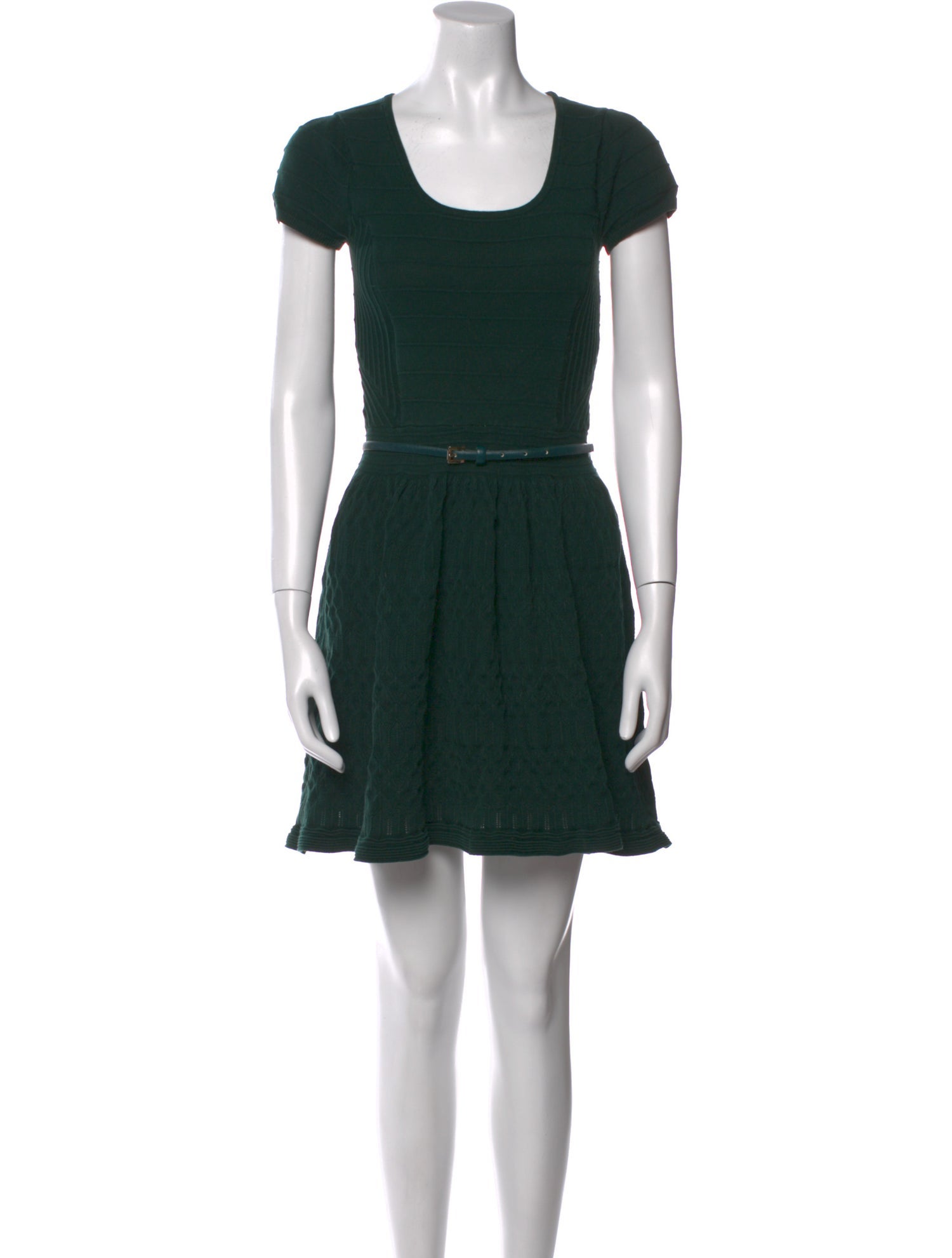 Sandro Scoop Neck Mini Dress